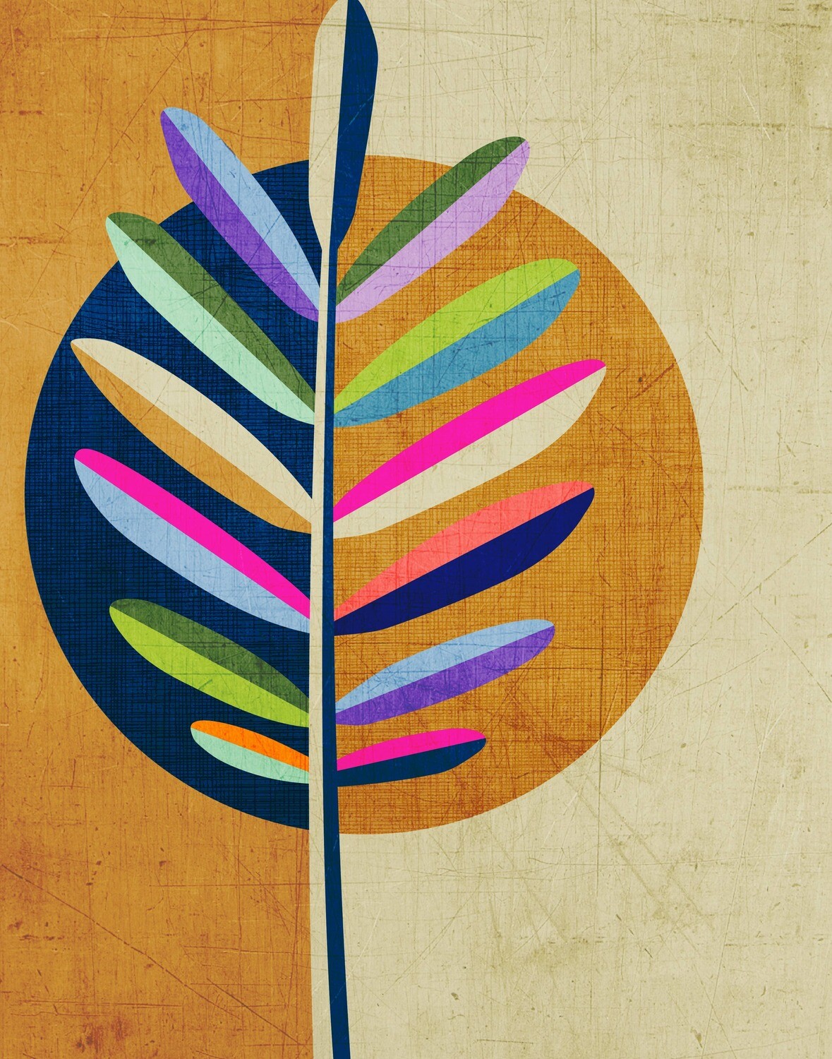 Saturated Leaf - 8 x 10