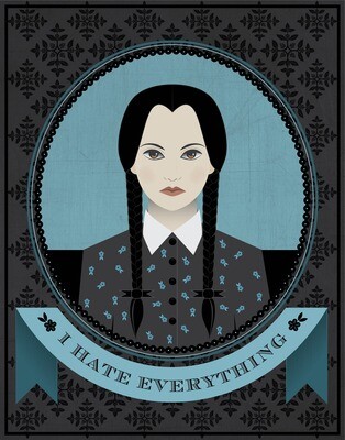 Wednesday Addams Quote - 8x10