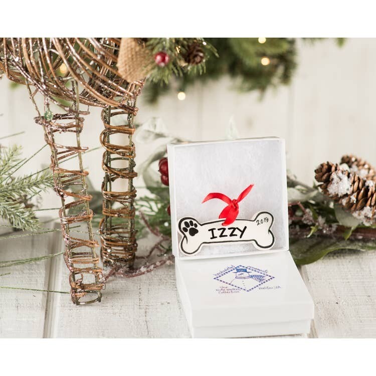 Dog Bone - Red ornament HOLIDAY NO RETURN