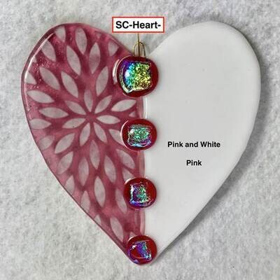 Heart Pink/White