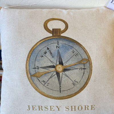 Compass South Jersey- Natural / 18&quot; x 18&quot;