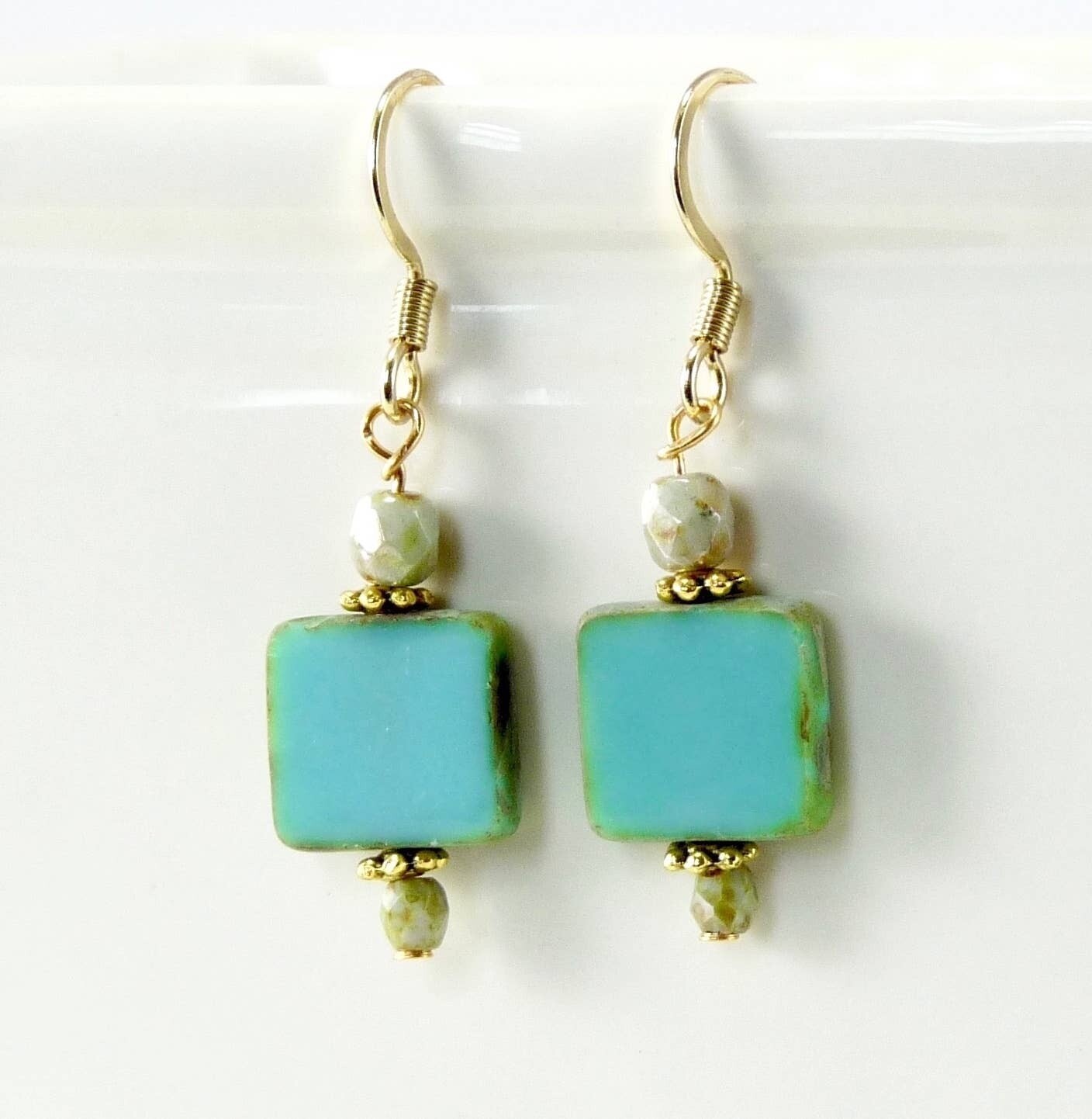 Square Earrings Turquoise Square Earrings Turquoise