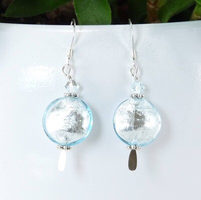 Murano Glass Earrings - Ice Murano Glass Earrings - Ice