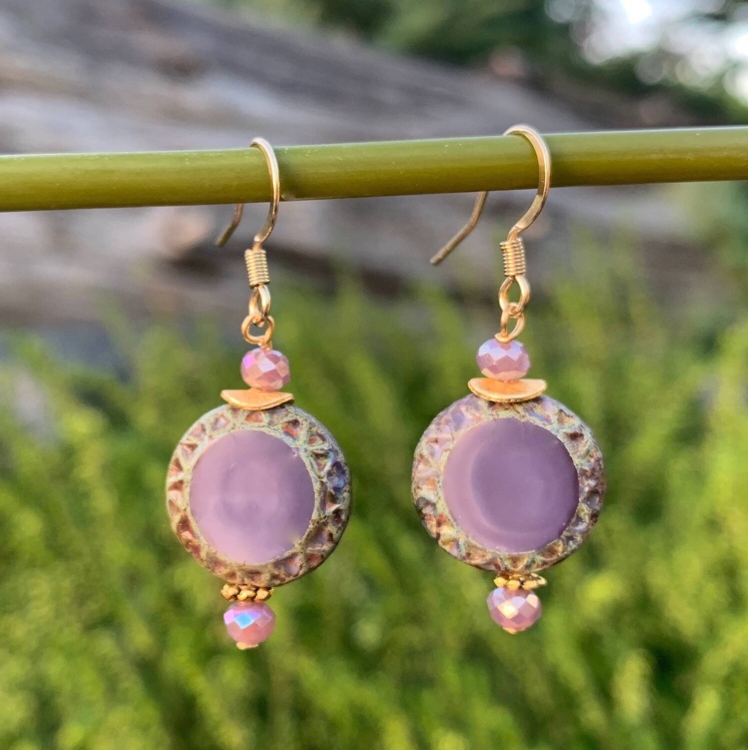 Mayan Earrings - Purple Mayan Earrings - Purple