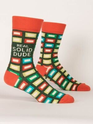 Real Solid Dude Men&#39;s Socks
