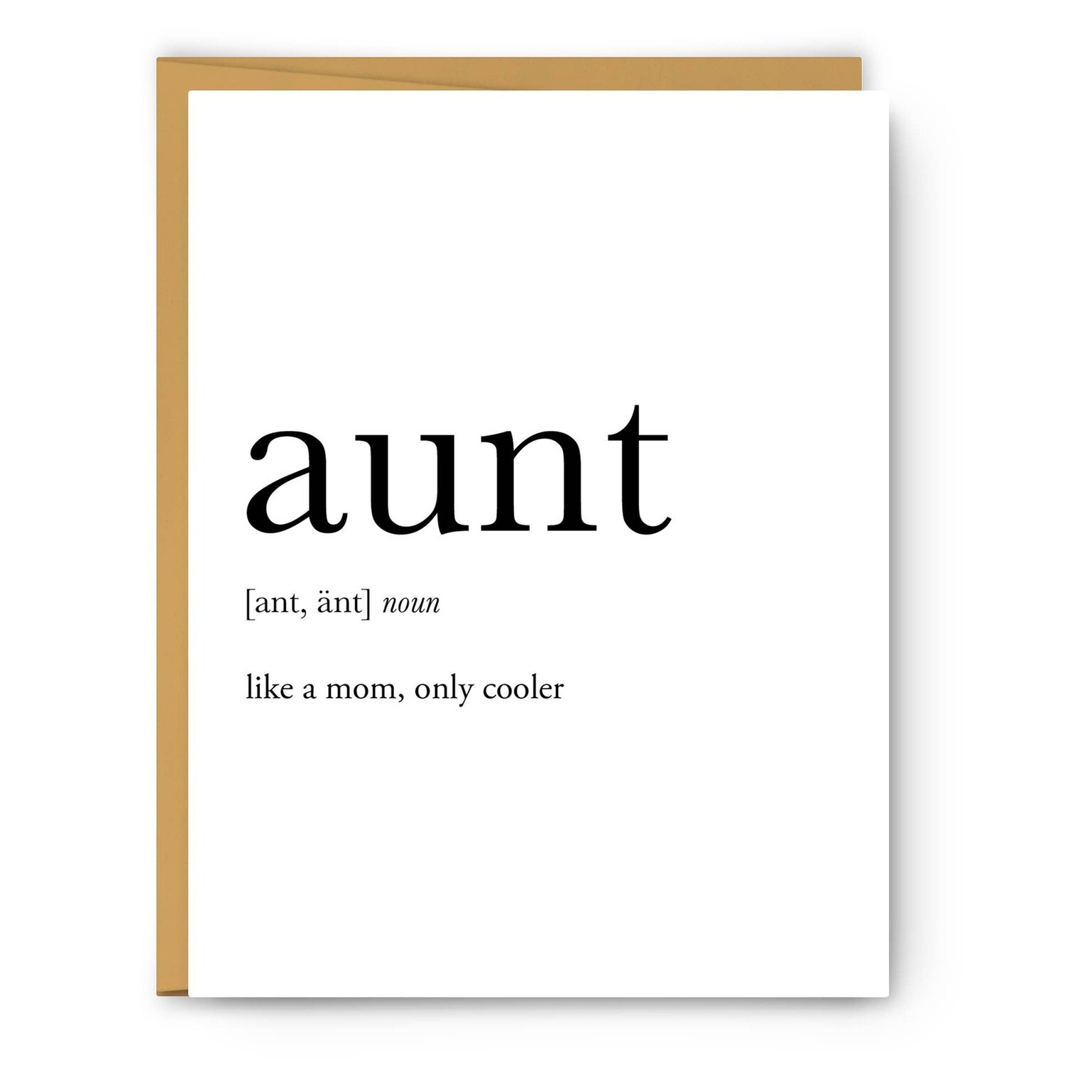 Aunt Definition - Everyday Card