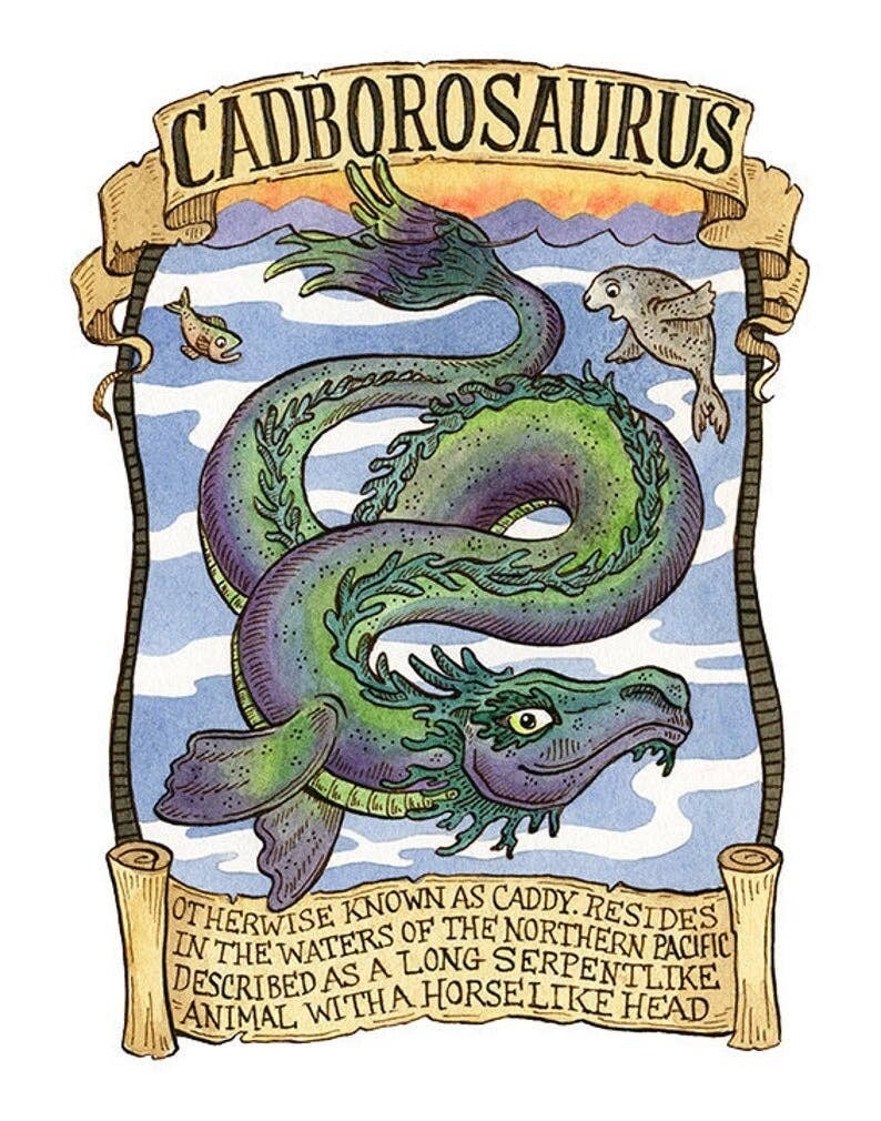 8&quot;x10&quot; Caddy Cryptid Art