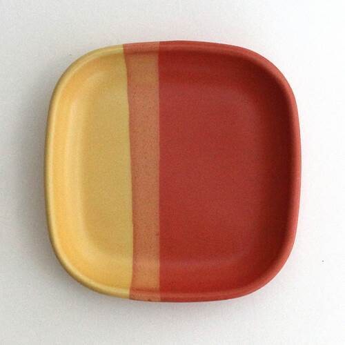 Square Tray red/yellow