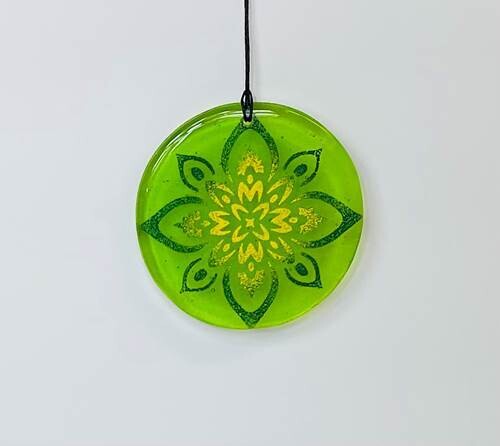 Mandala Sun Catcher Green