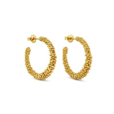311399G STARDUST medium hoop gold