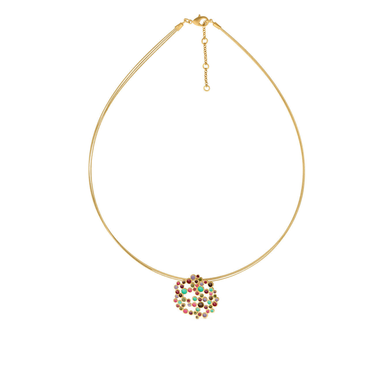 333186G CANDY COLOURS small choker gold