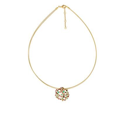 333186G CANDY COLOURS small choker gold