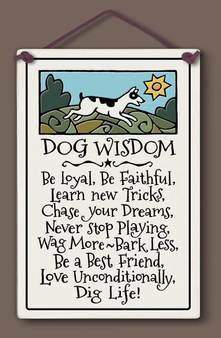 560 - Dog Wisdom Wall Art