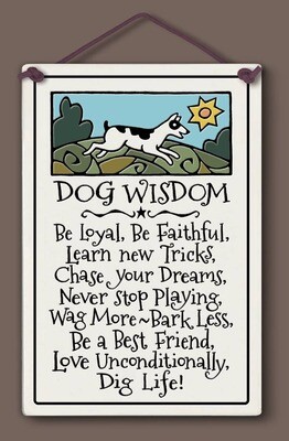 560 - Dog Wisdom Wall Art