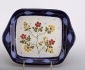 Poppy Field Square Serving Tray