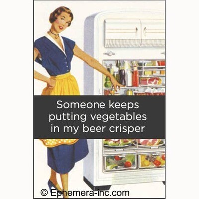 Someone keeps putting vegetables in my beer crisper