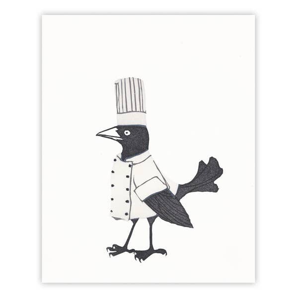Culinary Grackle 8x10 Print