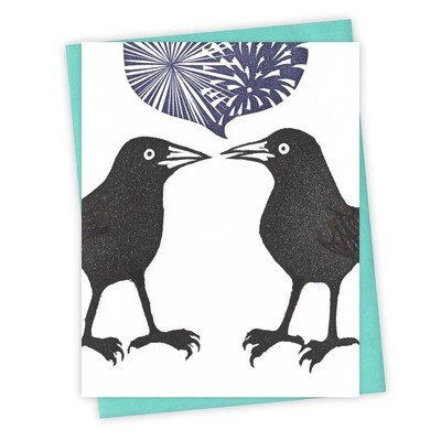 Fireworks Grackle Card