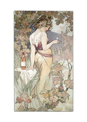 Lady With Pink Wine