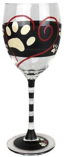 Warm Paws Wine Glasses