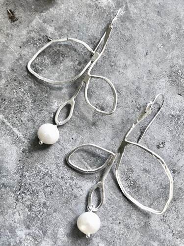 Delicate Silver Branch w/ Pearls Delicate Silver Branch w/ Pearls