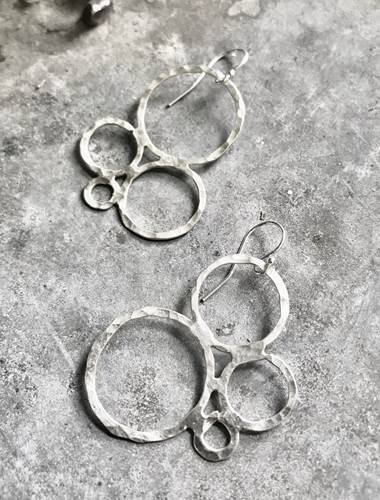 Hammered Bubbles Earrings - FINAL SALE Hammered Bubbles Earrings - FINAL SALE