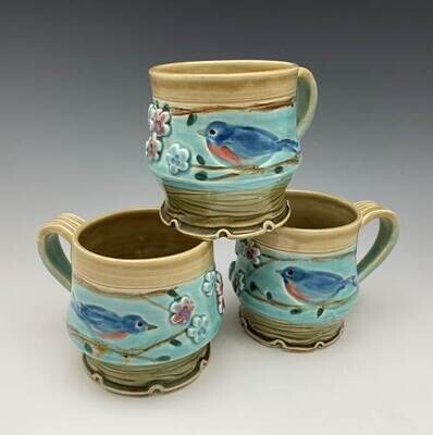 Sprigged Bluebird Mug