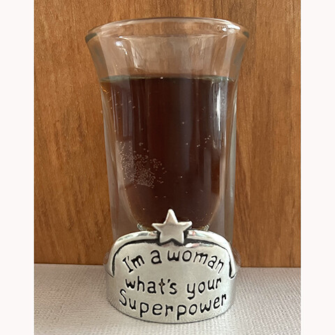 Superpower Shot Glass