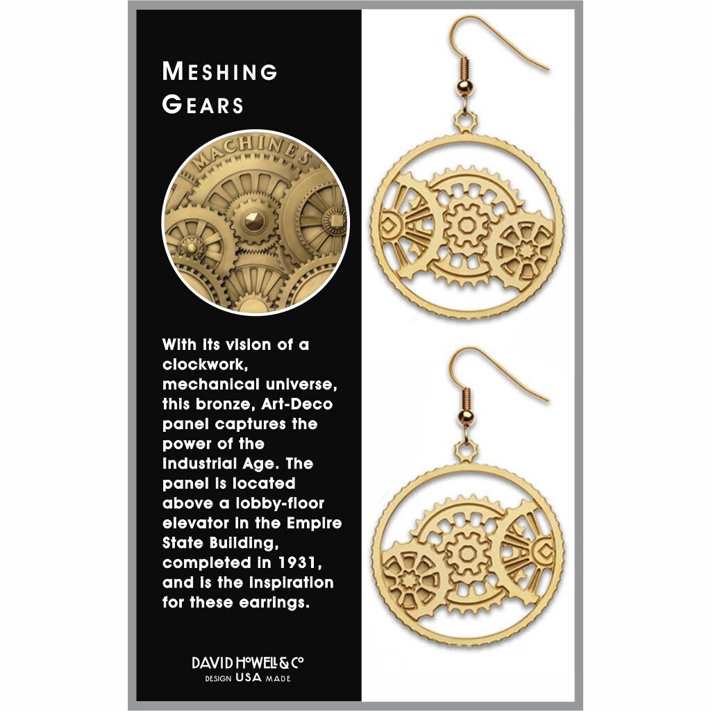 Meshing Gear Earings Meshing Gear Earings