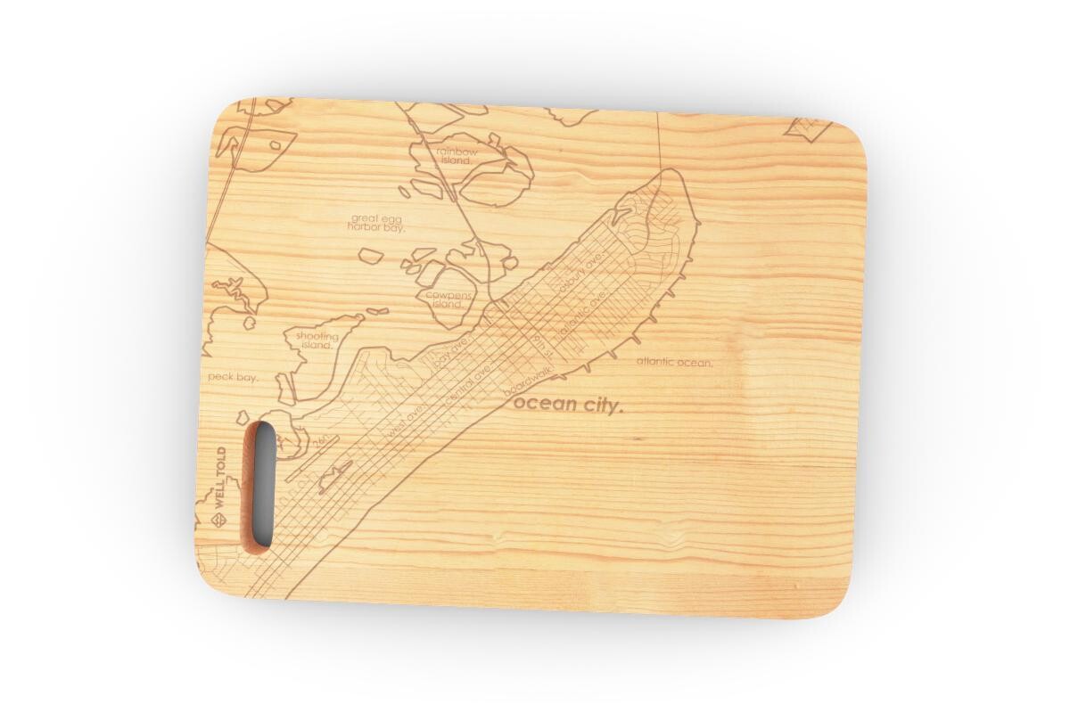 Ocean City 6&quot;x 8&quot; Maple Bar Prep &amp; Cutting Board