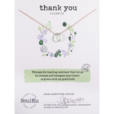 Fluorite Soul-Full of Light Necklace to Thank You - SFOL30
