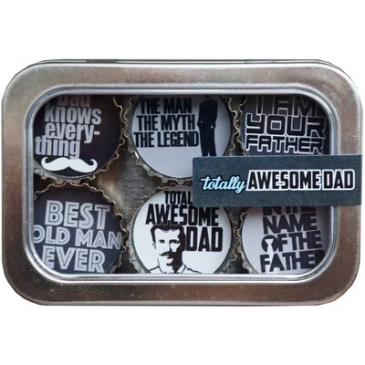 Totally Awesome Dad Magnet - Six Pack Totally Awesome Dad Magnet - Six Pack