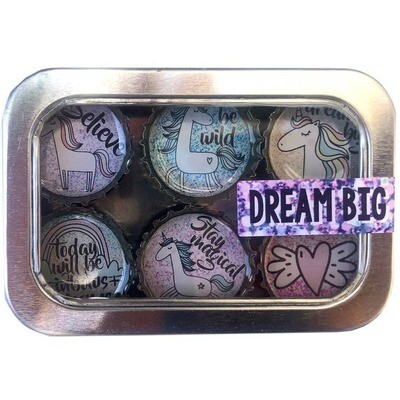 Unicorn Dream Big Magnet - Six Pack Unicorn Dream Big Magnet - Six Pack
