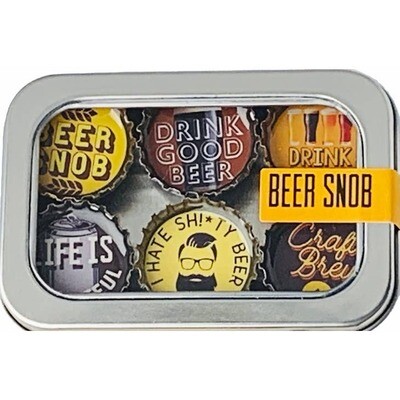Beer Snob Magnet - Six Pack Beer Snob Magnet - Six Pack