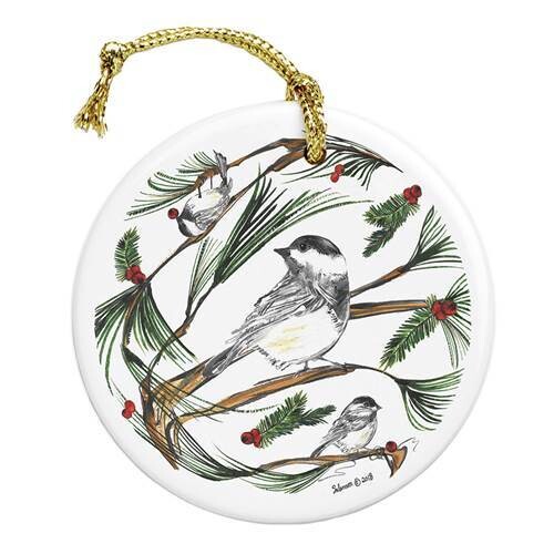 Chickadee ornament