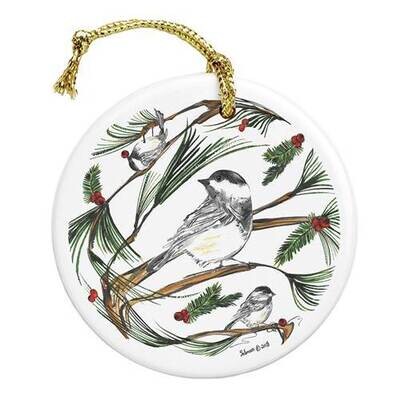 Chickadee ornament