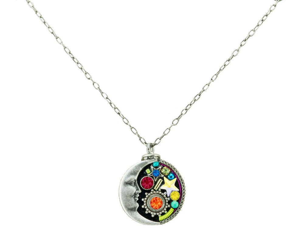 8799MC Moon Pendant Necklace