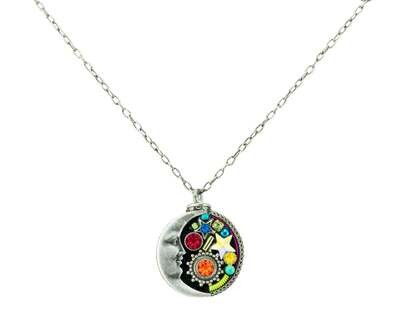 8799MC Moon Pendant Necklace