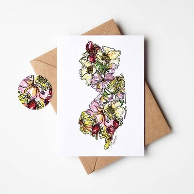 New Jersey Notecards Stationery Set // Featuring NJ Flowers
