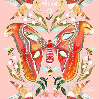Daydream Moth Print - 8 x 10