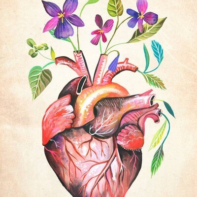 Garden Heart Print - 8 x 10