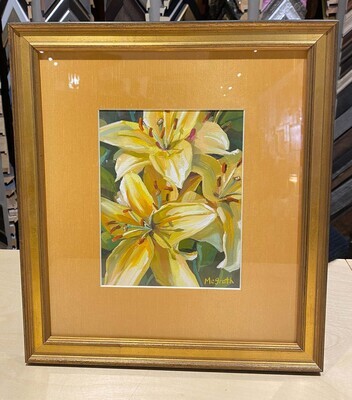 Yellow Lillies Framed