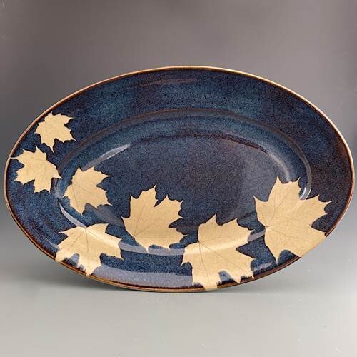 Oval Serving Platter-dark