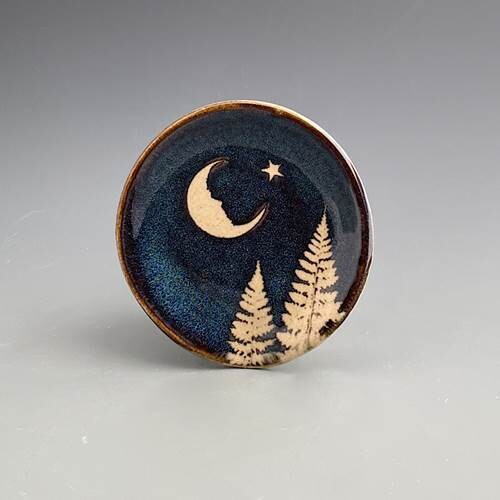Spoon rest Dark-moon and star