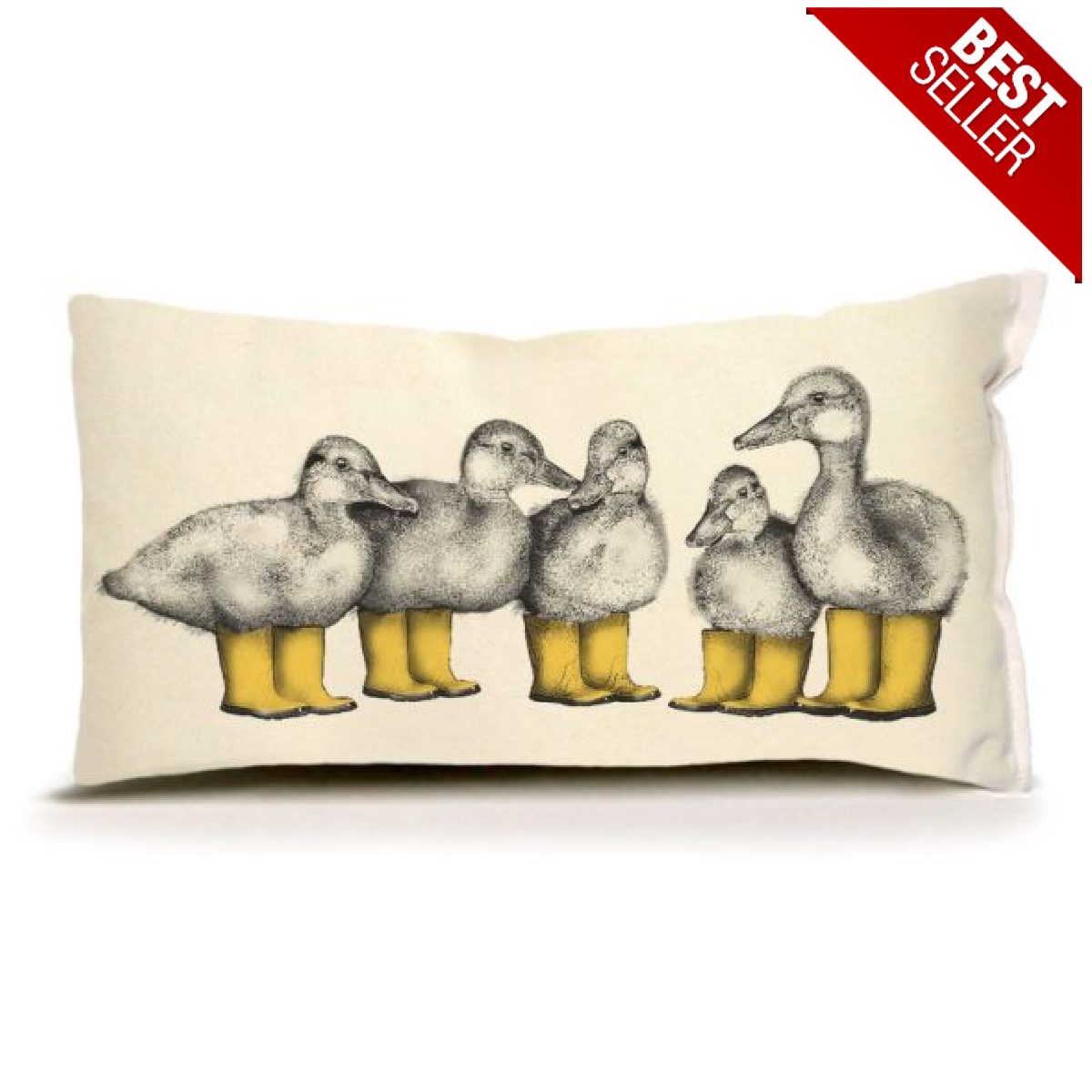 Duck with Boots 2 Small Pillow