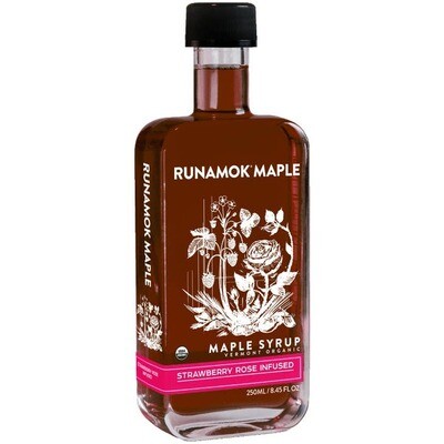 *LIMITED RELEASE Strawberry Rose Infused Maple Syrup 250ml