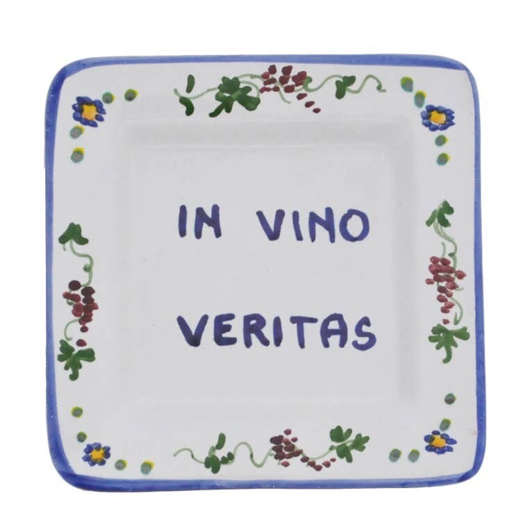 Proverb Square 5" x 5" - In Vino Veritas