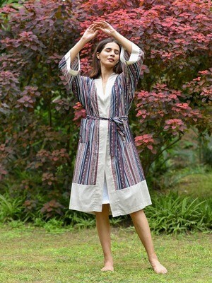 Ankara Sand Kimono