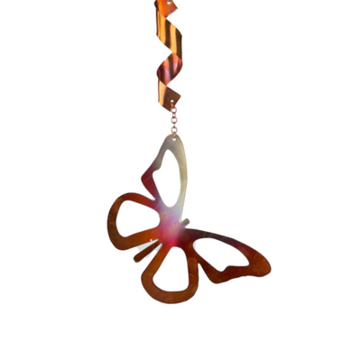 Large Natural Butterfly Copper Spinner