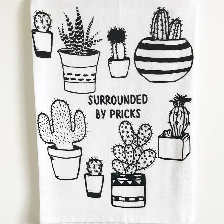 Surrounded by Pricks Cotton Kitchen Towel Surrounded by Pricks Cotton Kitchen Towel